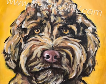 Chocolate doodle print