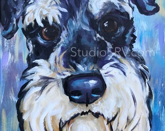 Schnauzer Painting Art Print