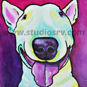 Bull Terrier PRINT 12x12