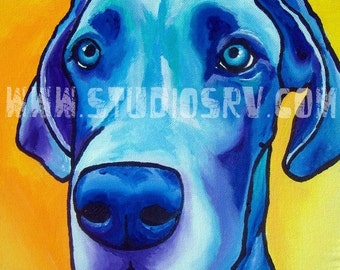 Blue Great Dane PRINT