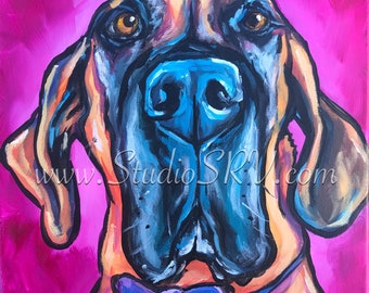 Fawn Great Dane Print