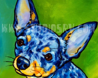 Blue Merle Chihuahua Print