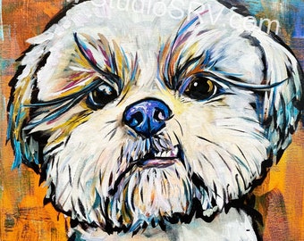 shih tzu print