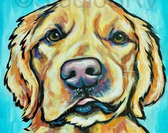 golden retriever print