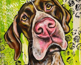 German shorthair pointer gsp print