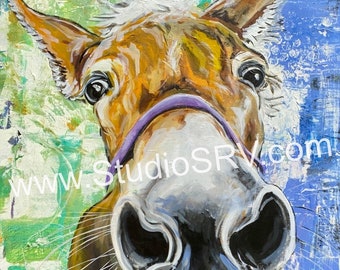 Biscuit the Mule Art Print, Lustre Photo Paper