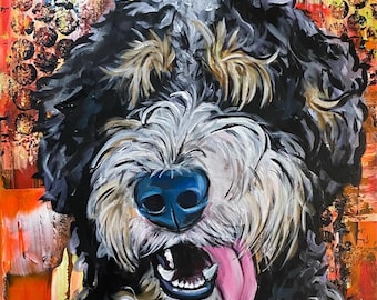 Bernedoodle aussiedoodle PRINT