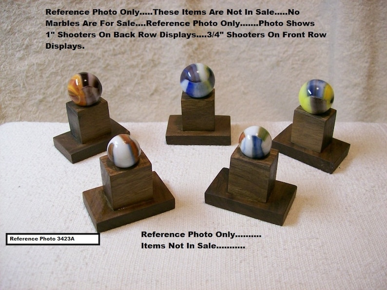 25 Marble Display for 12 Marbles Pee Wees Up To 1116 Black Cherry No