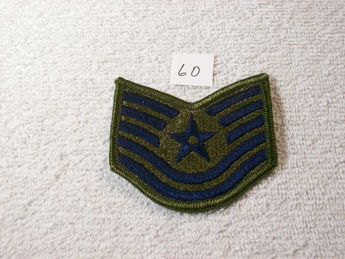 Us Air Force Technical Sergeant E6 Rank Patch Small Green Etsy