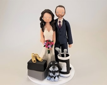 MUDCARDS Personalized Wedding Cake Topper