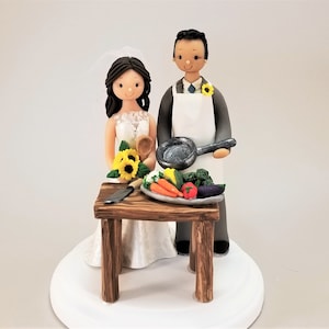 Décoration pour gâteau de mariage végétarienne – par MUDCARDS