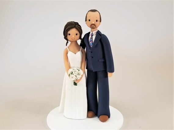 Traditional Bride Groom Wedding Cake Topper Customized By Etsy