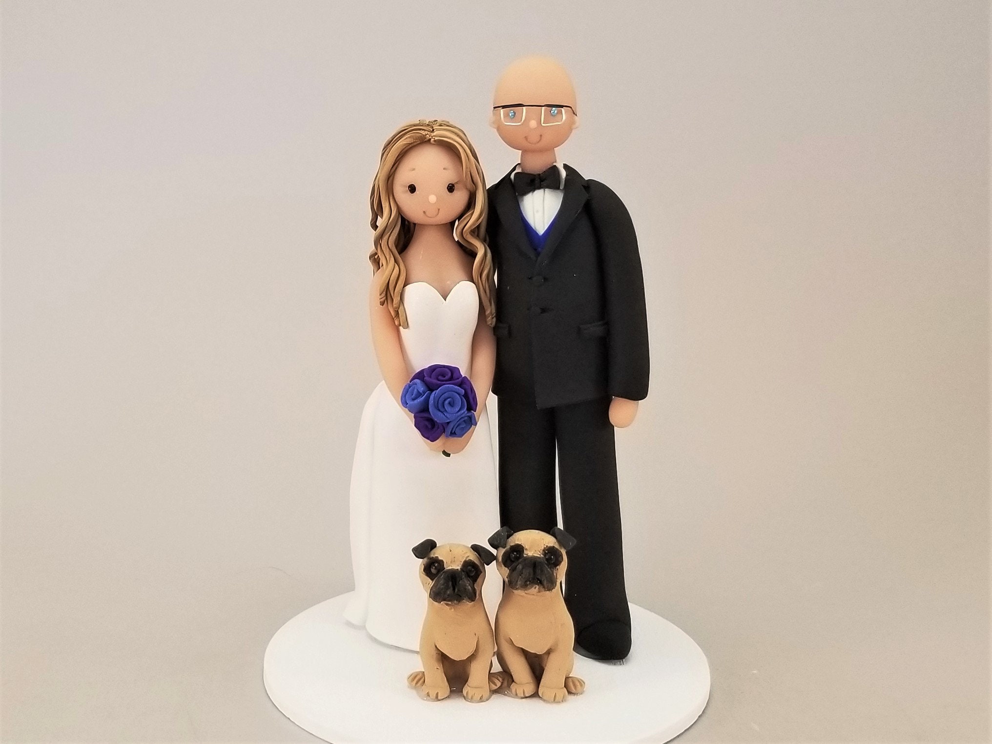 pug wedding cake