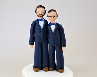 Same Sex Wedding Cake Topper - Personalized by MUDCARDS