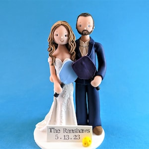 Décoration de gâteau de mariage personnalisée pour les amateurs de pickleball - Par MUDCARDS