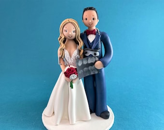 Doctor & Dentist Personalized Wedding Cake Topper - By MUDCARDS