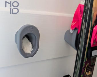 Snow Ski Storage Vertical Mount | Fits any Snow Skis | Organiser for Home & Garage | Ski Hanger | Wall Art