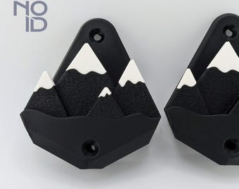 Handmade Snowboard Wall Mount | Minimalist PLA Board Display Hooks | Universal Snowboard Hanger | Home & Garage Storage | Wall Art