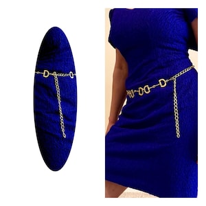 Luxury Metal Chain Belt For Women, Trendy Pendant Waist Chain Female Dress Jeans Decorative Waistband Accessories