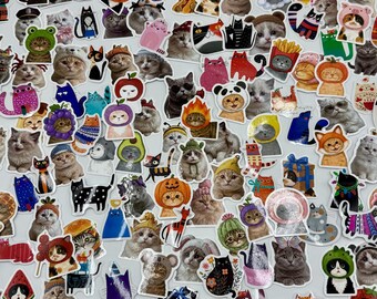 150 Pieces Cats Stickers | Colorful | Mixed Images | Bulk | Many Sizes