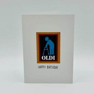 Feliz cumpleaños Oldi (Aldi) - Tarjeta de cumpleaños divertida -