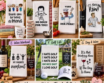 Hilarious Sayings And Images Hand Towels | Kitchen | Bath | White