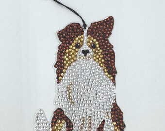 Diamond Art Bookmark Of Adorable Dog With Charm #8