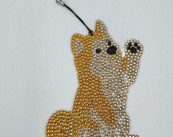 Diamond Art Bookmark Of Adorable Dog With Charm #7