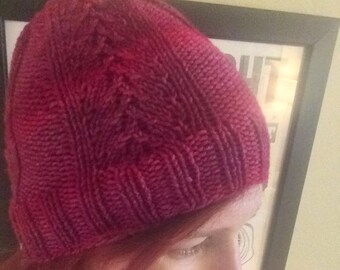 Instant Download Slouchy Beanie Knitted Pattern,  Mandy Cap Knitting Instructions, Intermediate Knitting Hat Pattern