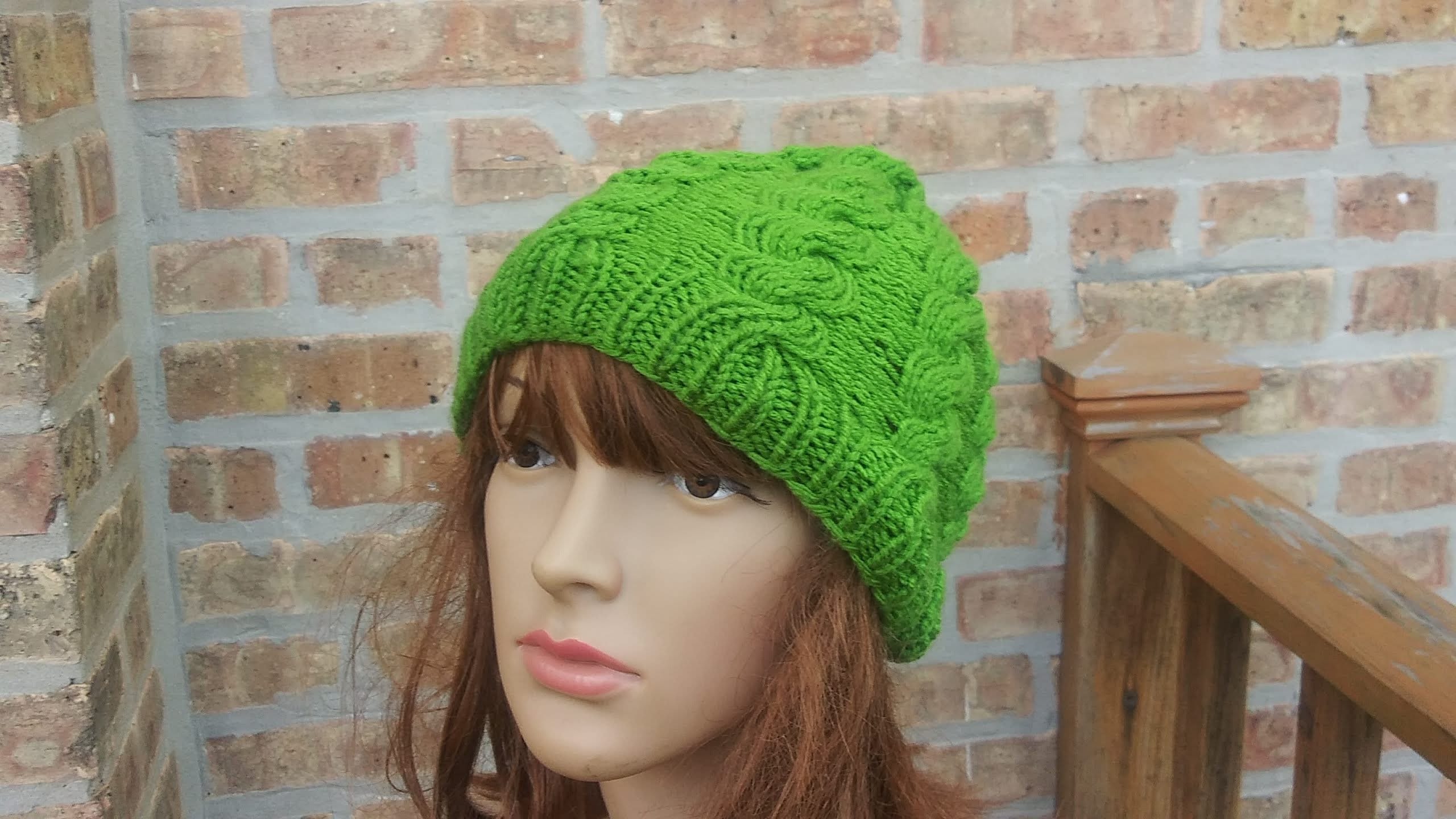 Instant Download Knit Hat Pattern - Cables All Around Intermediate Knit ...