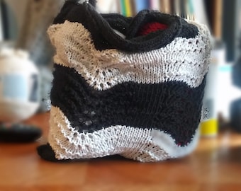 Téléchargement immédiat Modèle de sac de marché tricoté - Modèle de tricot intermédiaire Sac de marché fermier en coton, Projet de tricot DIY