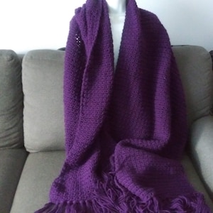 The Lenny K Blanket Scarf - Oversized Knit Blanket Scarf, Winter Accessories for Men, Mens Extra Long Hand Knit Winter Scarf