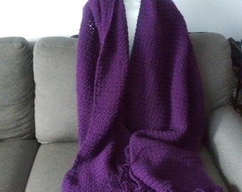 The Lenny K Blanket Scarf - Oversized Knit Blanket Scarf, Winter Accessories for Men, Mens Extra Long Hand Knit Winter Scarf