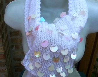 Instant Download of Princess Rainbow Scarf Pattern - DIY Knitting - Beginner Pattern - Knit Scarf Pattern