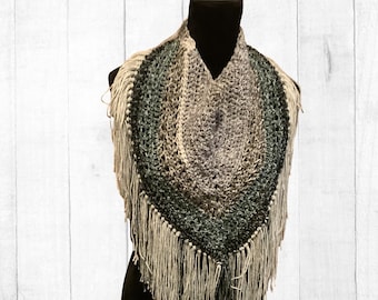 CROCHET PATTERN - Amira Triangle Cowl, Beginner Crochet, Crochet Accessories, Scarf Pattern, Cowl Pattern