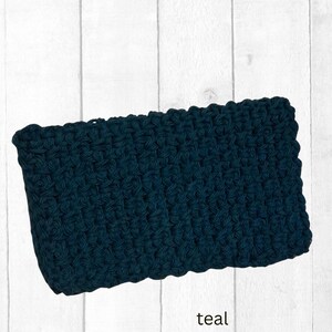 Crochet Linen Stitch Wash Cloth Pattern – Easy Spa Cloth Crochet Pattern The Bask Spa Cloth image 4