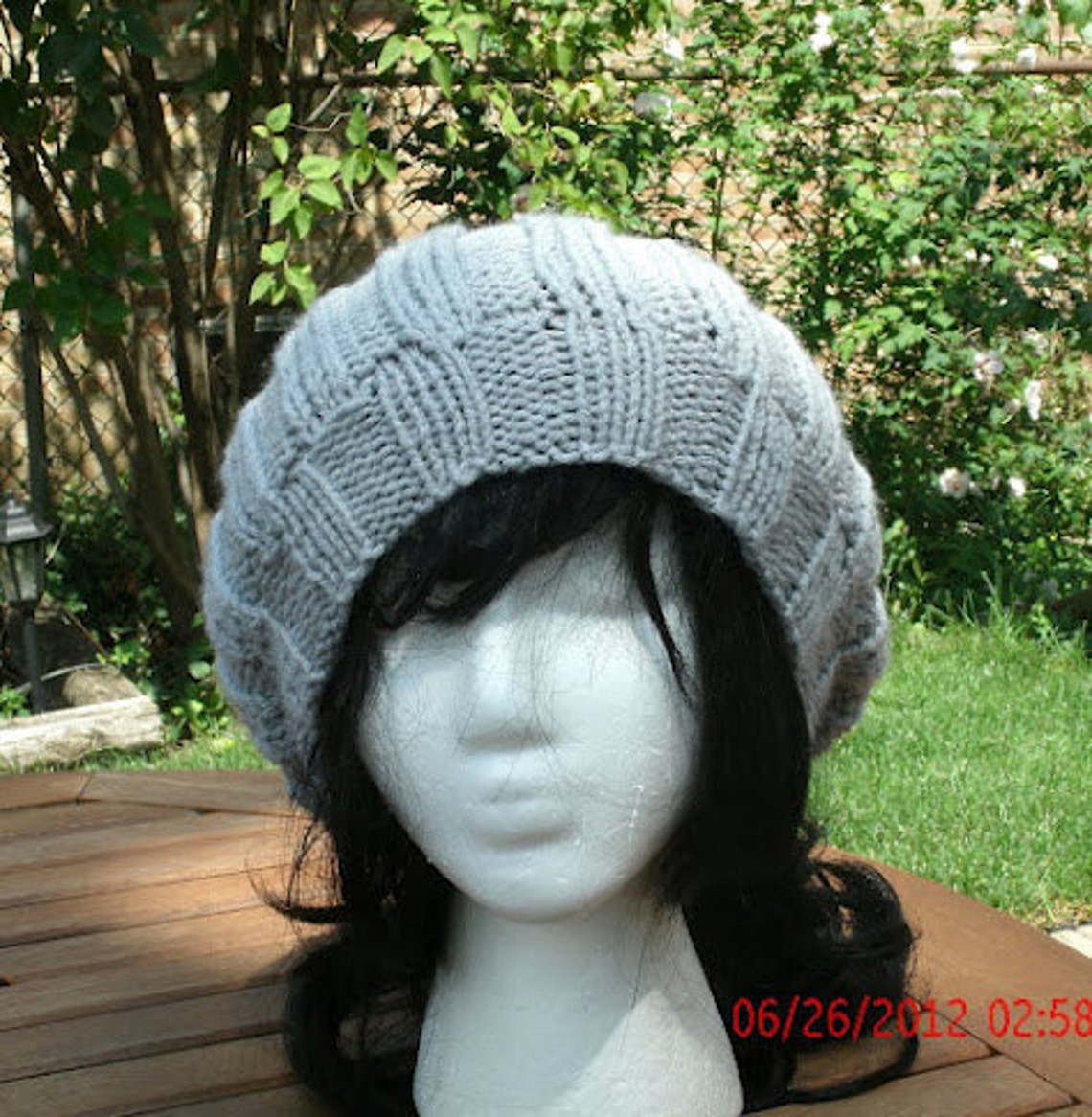 Instant Download 3x3 Ribbed Hat - Beginner Slouchy Hat Hat Pattern - Etsy