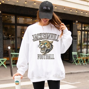 Jacksonville Football Sweatshirt, Jacksonville Sweatshirt, Vintage Jacksonville Sweatshirt, Jacksonville Apparel, Jacksonville Fan Gifts