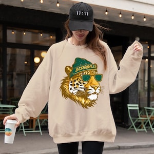 Vintage Jacksonville Football Sweatshirt, Retro Game Day Crewneck, Unisex Jacksonville Fan Gift, Throwback Jaguar Shirt