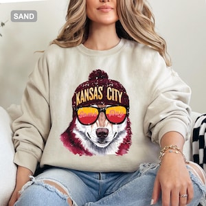 Vintage Kansas City-sweater, trendy Kansas City-sweater, Kansas-sweater, Kansas City-kleding, Kansas City voetbalsweater