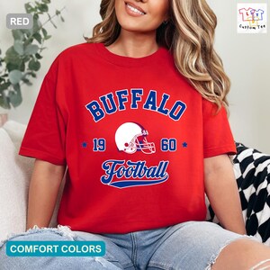 Buffalo voetbalshirt, vintage Buffalo shirt, Buffalo Apparel, Buffalo Fan cadeau, Buffalo Game Day Shirt, Buffalo Comfort Colors Shirt