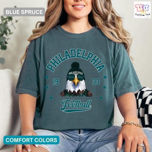 Philadelphia Football Shirt, Vintage Philly Tee, Comfort Colors Game Day Top, Retro Bird Gang Shirt, Philly Gift For Her or Him, Unisex Fit