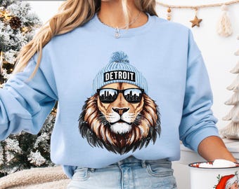Trendy Detroit Sweatshirt, Detroit Sweatshirt, Detroit Apparel, Detroit Crewneck, Detroit Shirt Women, Detroit Football Sweatshirt