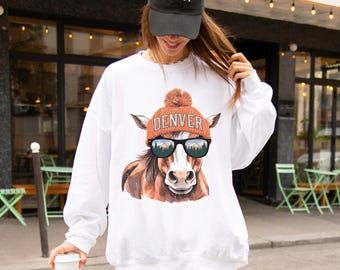 Denver Football Sweatshirt, Vintage Denver Crewneck, Retro Game Day Shirt, Denver T-Shirt, Denver Fan Gift Idea, Unisex Fit