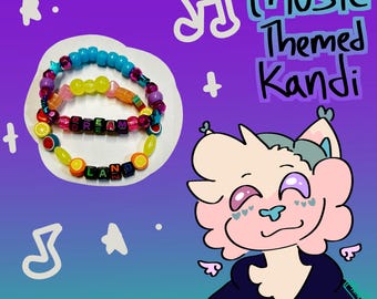 Music custom kandi | 2 piece set