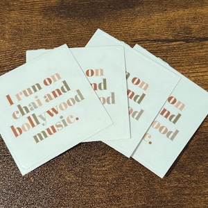 Stickers, Chai Lover, Bollywood Music, Transparent Sticker