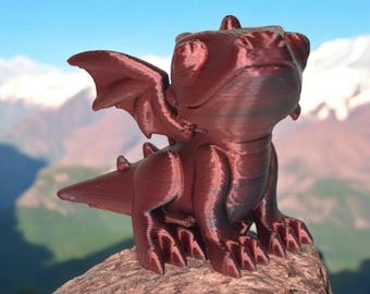 3D Printed Dragon-Customizable