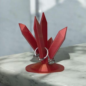 3D Printed Crystal Ring Holder