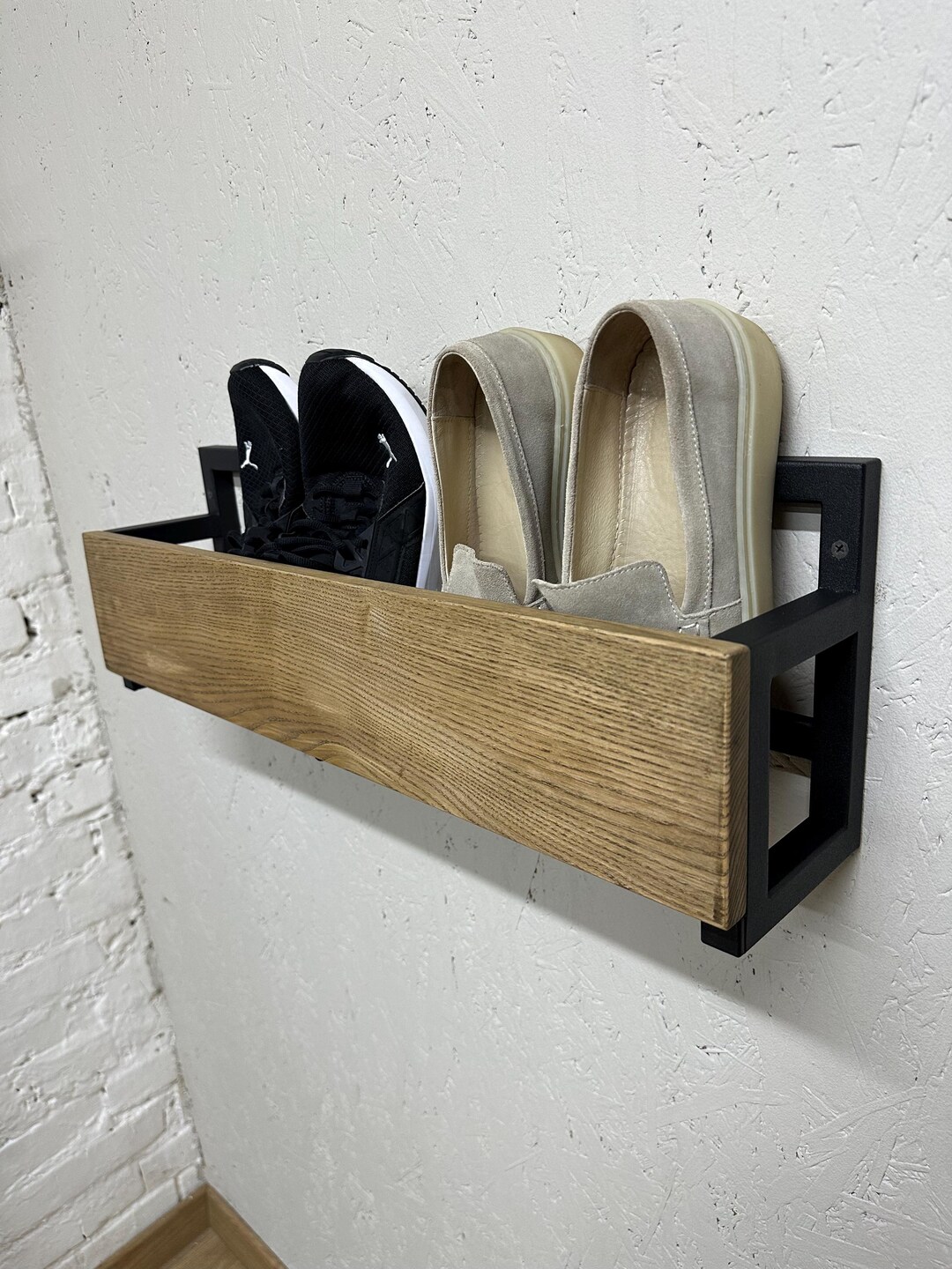 Space Saving Sneaker Shelves Wall Floating Shoe Shelf Floating