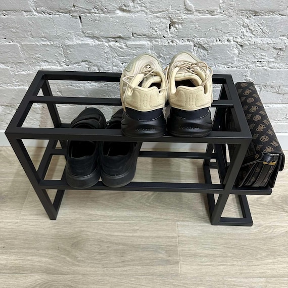 Industrial Shoe and Stand Modern Entryway Organizer Metal Shoe Shelf Compact Boot Rack Umbrella Holder for Hallway Housewarming Gift Etsy